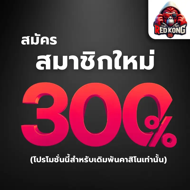 สมัครสมาชิกใหม่ 300%